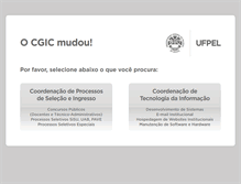 Tablet Screenshot of cgic.ufpel.edu.br